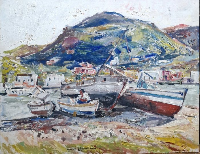 Guido Casciaro (1900-1963) - Porto d'Ischia