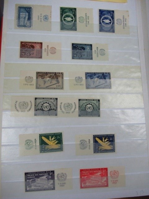 Organizacja Narodów Zjednoczonych  - Kolekcja znaczków