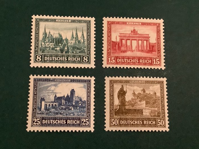 Imperio alemán 1930 - Bauten yo - Michel 450/453