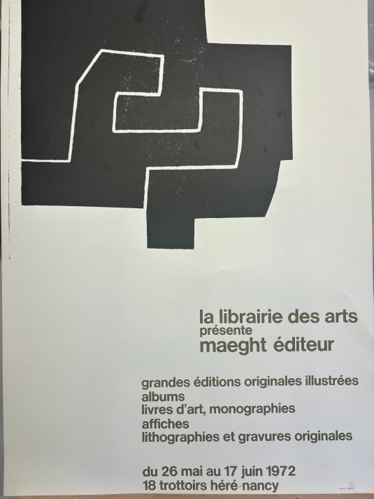 Eduardo Chillida - La librairie des arts 1972