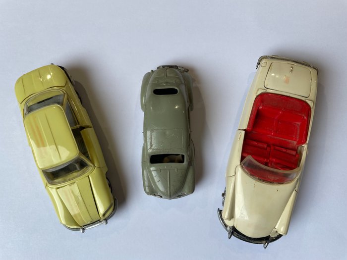 Norev 1:43 - Voiture miniature - Panhard 24BT, Citroën DS19 Cabriolet, Renault 4CV