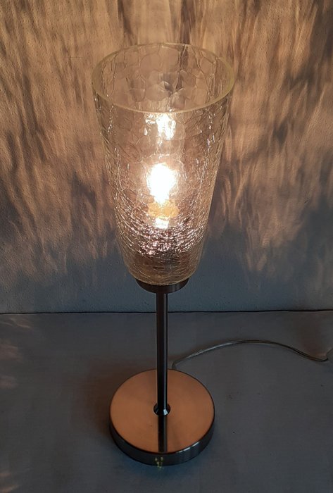 Freelight - 台灯 - 型号T3300S“裂冰” - 玻璃, 钢材（不锈钢）