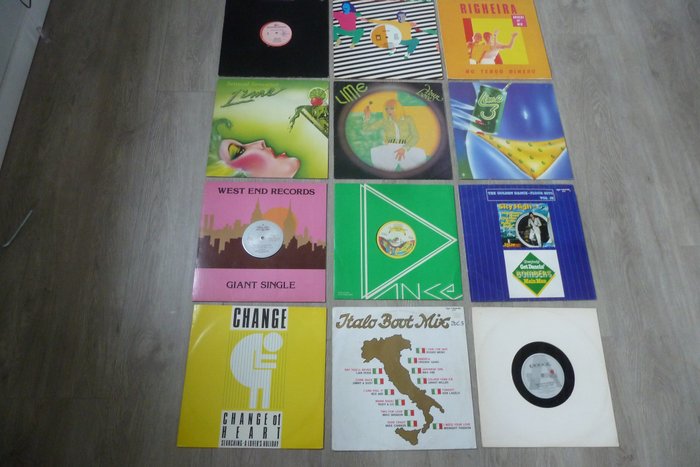Lot with Synth pop -Jazz Funk ,Soul Disco -  HI NRG & Italo Boot Mixes on Zyx  Rec,,West End - Flera artister - Lime (4x) - Bombers - Tropique - Kasso - Righeira - Brooklyn Express - Change - Flera titlar - Vinylskiva - 1979