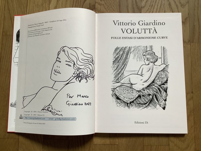 Vittorio Giardino con disegno originale - Voluttà - 1 Album - 第一版 - 2010