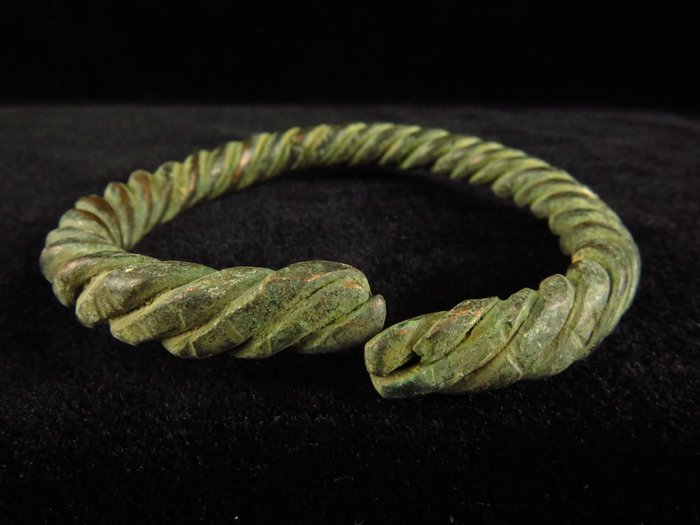 維京時代 青銅色 編織手鍊 - 7.5 cm  (沒有保留價)
