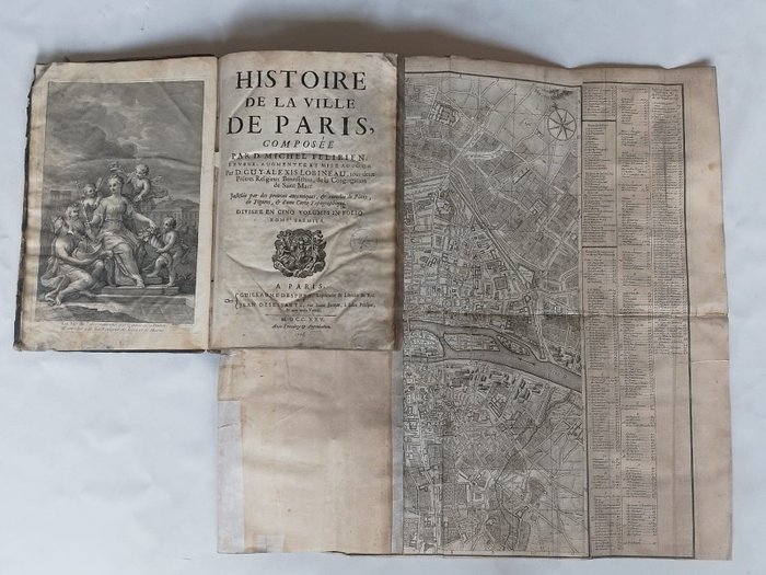 Michel Félibien & Guy-Alexis Lobineau - Histoire de la ville de Paris - 1725