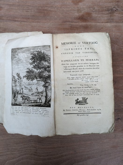 Isfridus Thys - Memorie of Vertoog door Isfridus Thys, canonik van Tongerloo voortijds capelaen te Mierlo - 1792