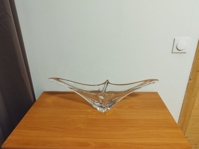 Daum - Mittdekoration - Navette fruktskål (H. 58 cm)  - Kristall