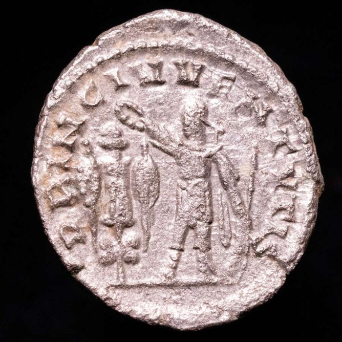Império Romano. Valeriano II (258 +d.C.). Antoninianus Samosata mint, AD 254-5. PRINC IVVENTVTIS  (Sem preço de reserva)