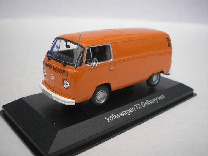 Maxichamps 1:43 - 模型汽车 - Vw Volkswagen T2 Delivery Van - 1972