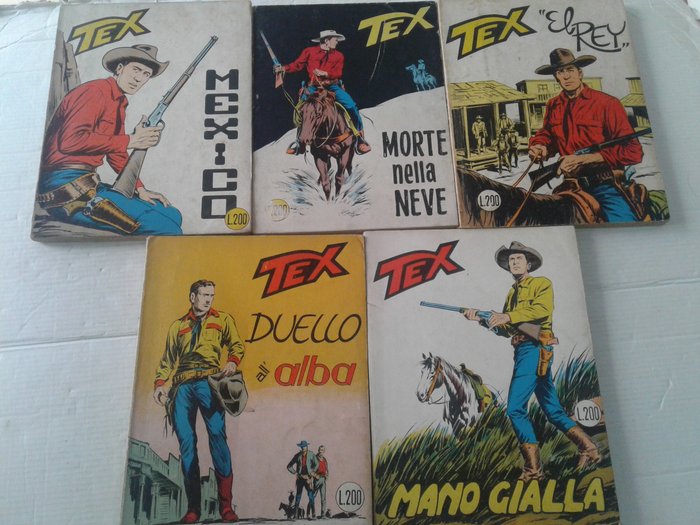 Tex nn. 59/61, 64, 67 - tutti da lire 200 - 5 Comic - 第一版