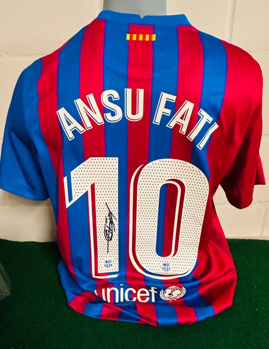 FC巴塞罗那 - 欧洲足球联盟 - Ansu Fati - 足球衫