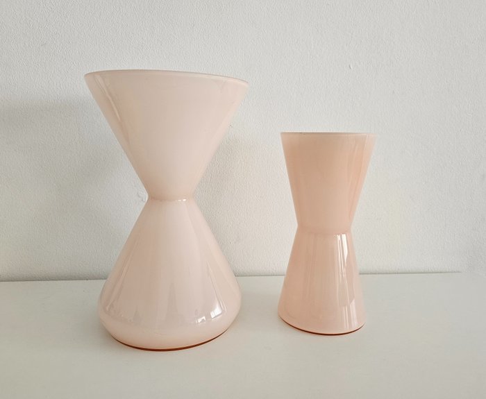 De Rupel - 花瓶 (2) -  麗娜/格拉茲  - 乳白色玻璃