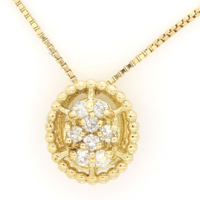No Reserve Price - Necklace - 18 kt. Yellow gold, NEW -  0.07 tw. Diamond  (Natural) 