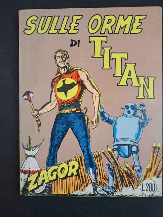 Zagor Collana Zenith Seconda Serie n. 63 - Sulle Orme di Titan - 1 Comic - Første udgave - 1966