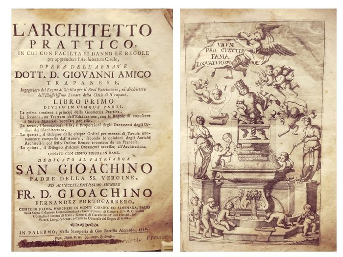 Amico Giovanni Biagio. - L'Architetto Prattico. - 1796