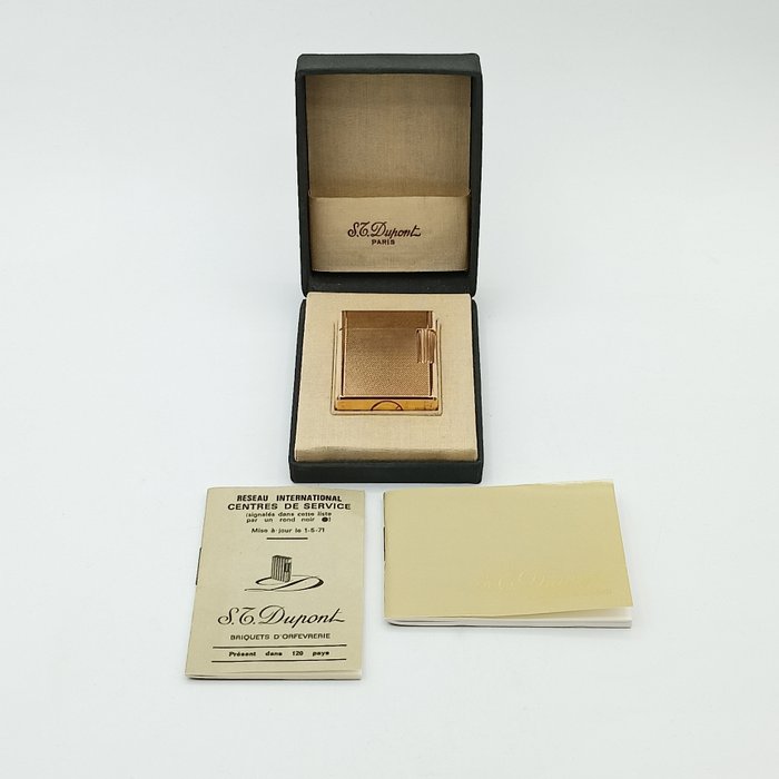 S.T. Dupont - Linea 1 - Tamaño pequeño - Isqueiro - banhado a ouro