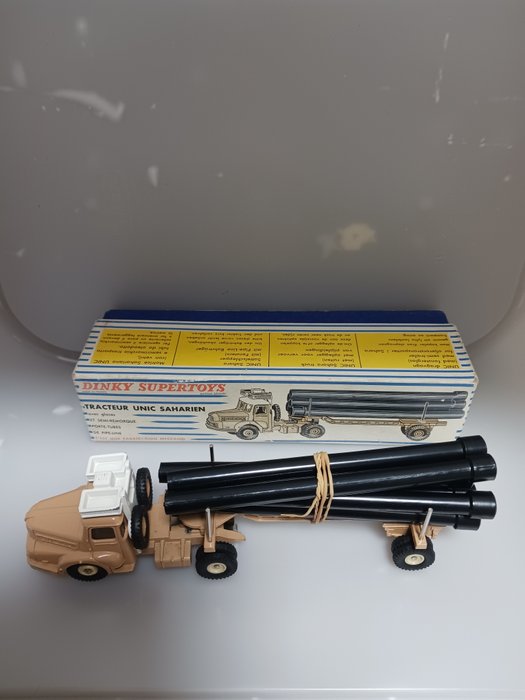 Dinky Toys - Φορτηγό μοντελισμού - ref. 893 Unic Sahara truck (met ruiten)