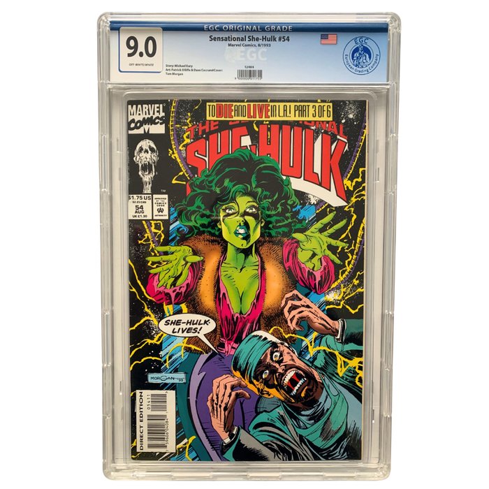 Sensational She Hulk #54 - EGC graded 9.0 - 1 Graded comic - 1993