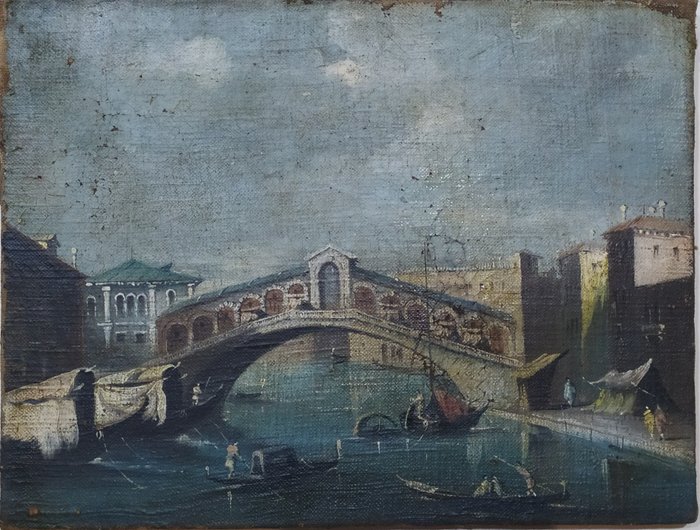 Scuola italiana (XIX) - Venezia Rialto