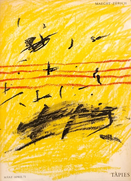 Antoni Tàpies (1923-2012), after - CCatálogo original de la exposición en la Galeria Maeght - Zürich