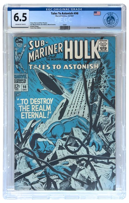 Sub-Mariner Hulk #98 - EGC graded 6.5 - 1 Graded comic - 1967