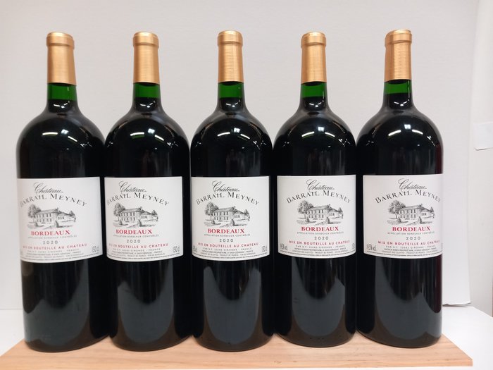 2020 Château Barrail Meyney - Bordeaux - 5 Magnums (1,5L)