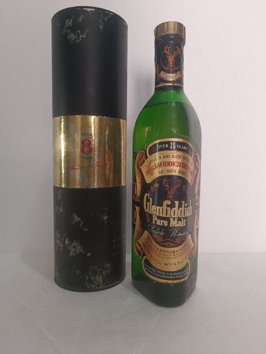 Glenfiddich 8 years old - Original bottling  - b. 1970-talet - 75 cl