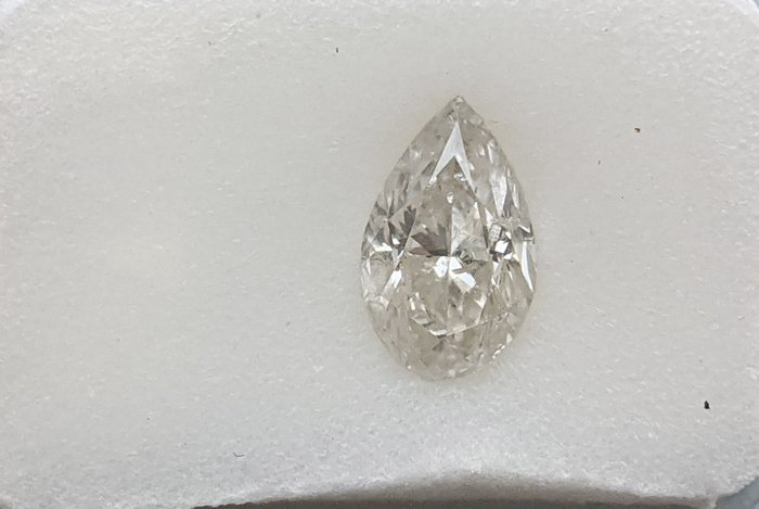 Diamant - 1.01 ct - Pære - I - SI2, No Reserve Price