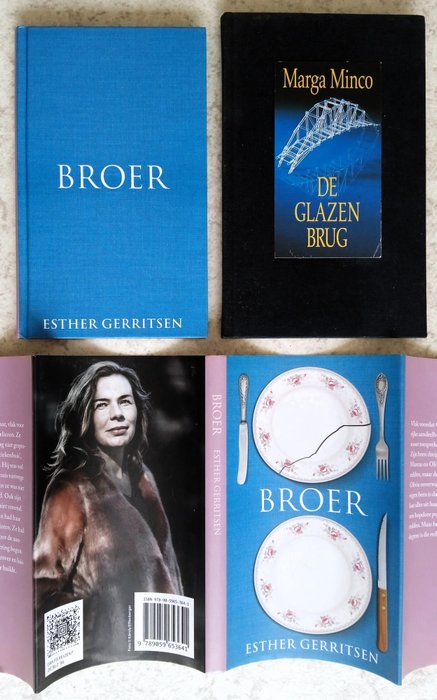 Boekenweek; Esther Gerritsen & Marga Minco - Broer [Luxe editie] & De glazen brug [Luxe editie] + 1 gesigneerd boekenweekgeschenk - 1986-2016