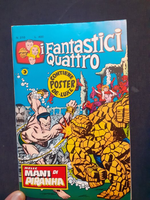 I Fantastici quattro Corno  n. 210 con poster - Originale - 1 Comic - Ensipainos - 1979