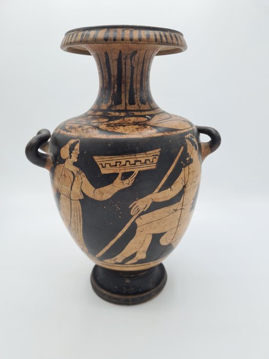 古希臘，大希臘 陶瓷 Hydria - 27 cm