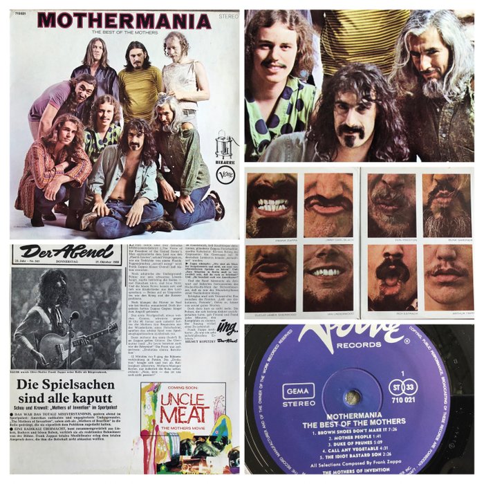 The Mothers ( Frank Zappa) - Mothermania - The Best Of The Mothers - LP - 1969