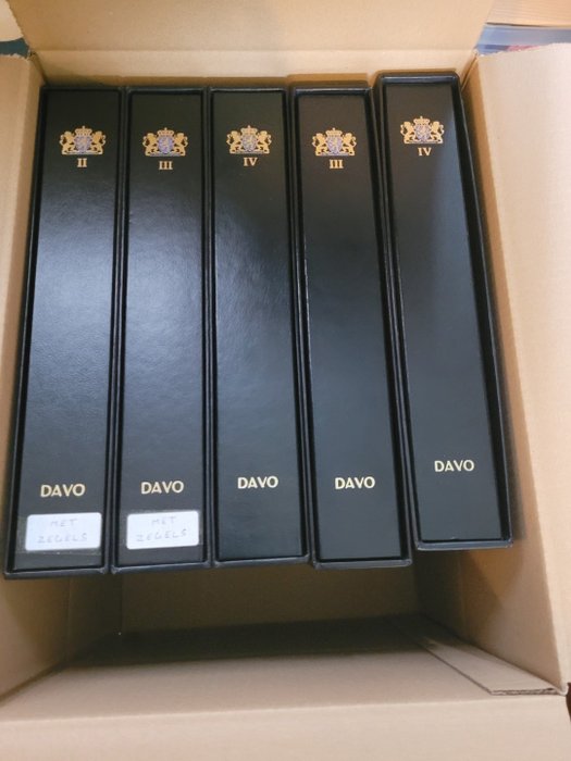 Holanda 1945/2007 - 5 DAVO com coleção holandesa - álbuns com cassete - NVPH