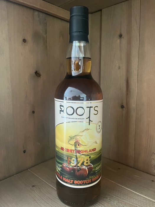 Secret Highland 1978 - The Roots A joint bottling with Antelope  - 70cl