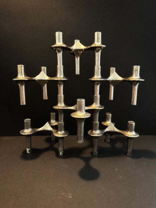 BMF - Candleholder Orion - Six chrome candle holders