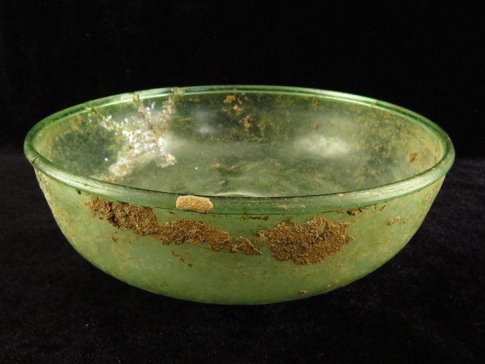 古羅馬 玻璃 虹彩碗 - 17 cm  (沒有保留價)