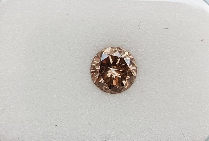 Diamant - 0.51 ct - Rond - fancy bruin - SI3, No Reserve Price