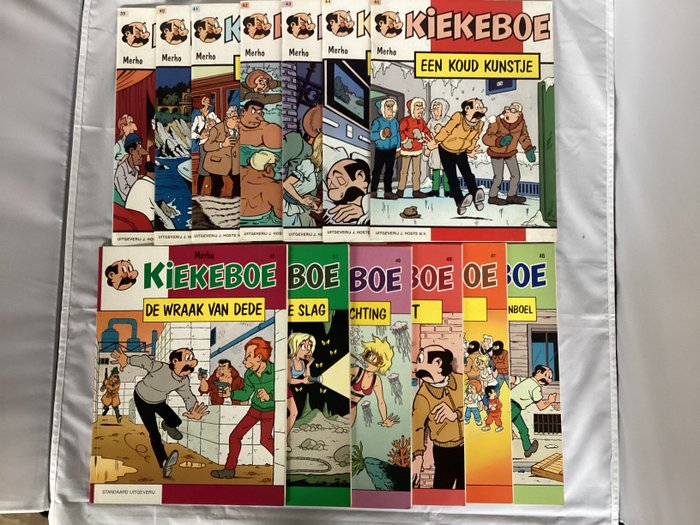 Kiekeboe T39 t/m 49 + 51 en 52 - 13 delen in EO - 13 Album - Primeira edição - 1987/1991