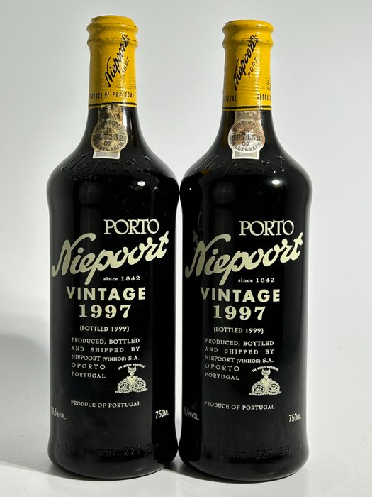 1997 Niepoort - 斗羅河 Vintage Port - 2 瓶 (0.75L)