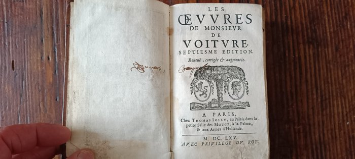 Monsieur de Voiture - Les oeuvres de monsieur de Voiture - 1665