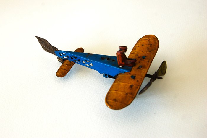 Distler  - Samolot zabawka Penny toy. Avion Blériot Distler - 1910-1920 - Niemcy