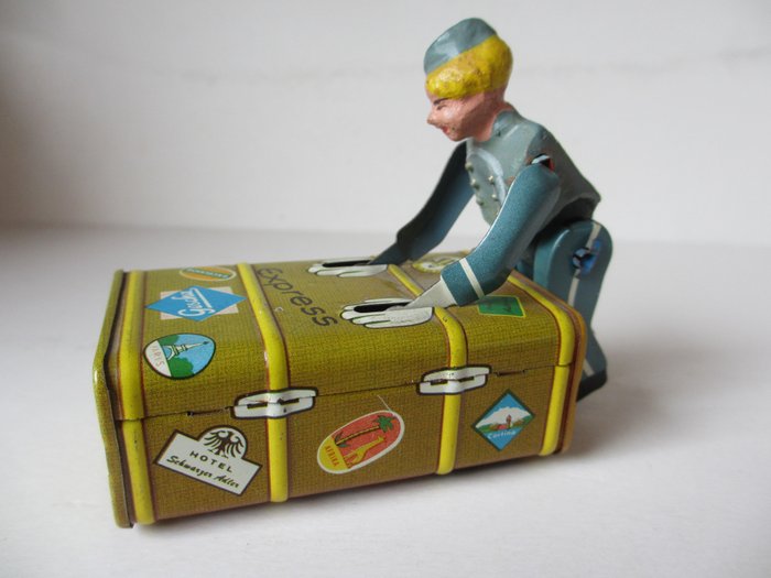 Gescha  - Blikken speelgoed Kofferboy - 1940-1950 - Duitsland