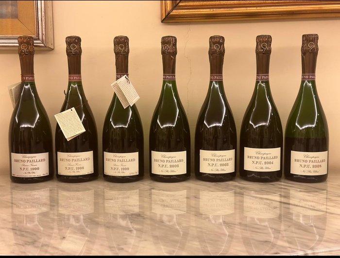 Bruno Paillard, Nec Plus Ultra 1990-1996-1999-2002-2003-2004-2008 - Champagne Grand Cru - 7 Flasche (0,75Â l)