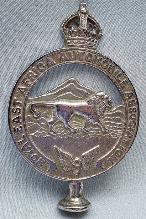 Badge - Motorkap embleem - Royal East Africa Automobile Association - United Kingdom - South Africa - 20th - early (WW I)