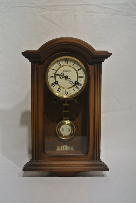Zegar stołowy z wahadłem - Titanus - Drewno - 1950-1960