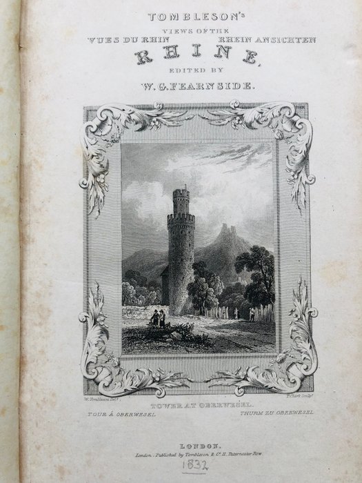 W. G. Fearnside. - Tomblesons vues du Rhin - 1832