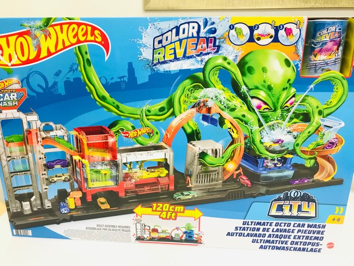 Hotwheels Mattel  - Παιχνίδι πίστα αυτοκινήτων City La Grande Station Garde Lavage de la Pieuvre - 2010-2020