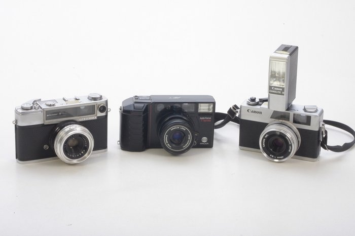 Canon, Minolta, Yashica Canonnet / minister / AF 類比相機