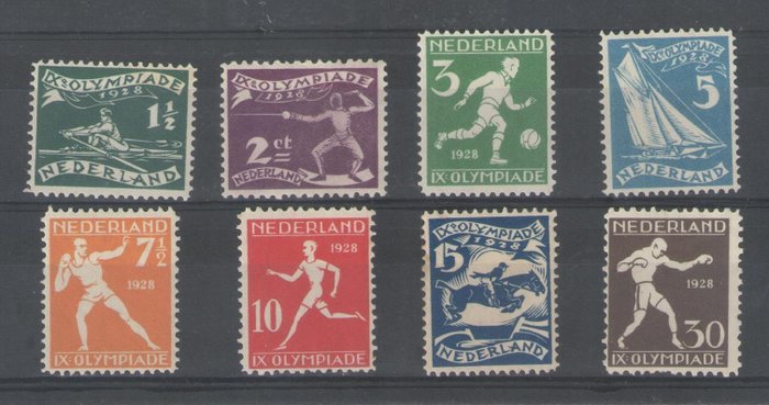 荷兰 1928 - 奥林匹克竞赛 - NVPH 212/219